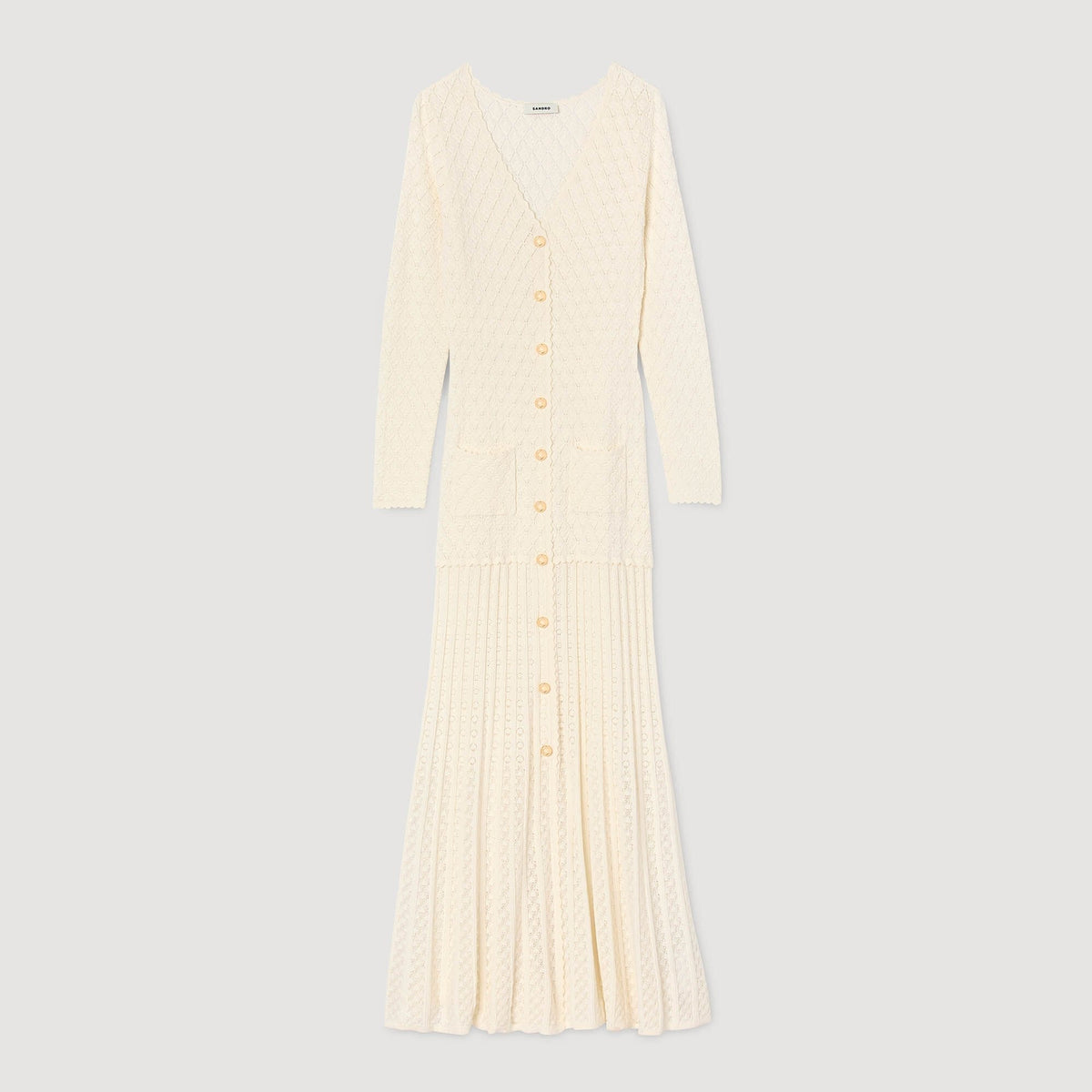 SANDRA FANTASY JERSEY KLEID BEIGE