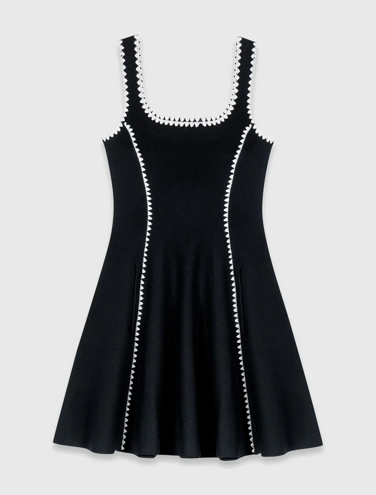 MAJE KLEID SET SCHWARZ LINIEN