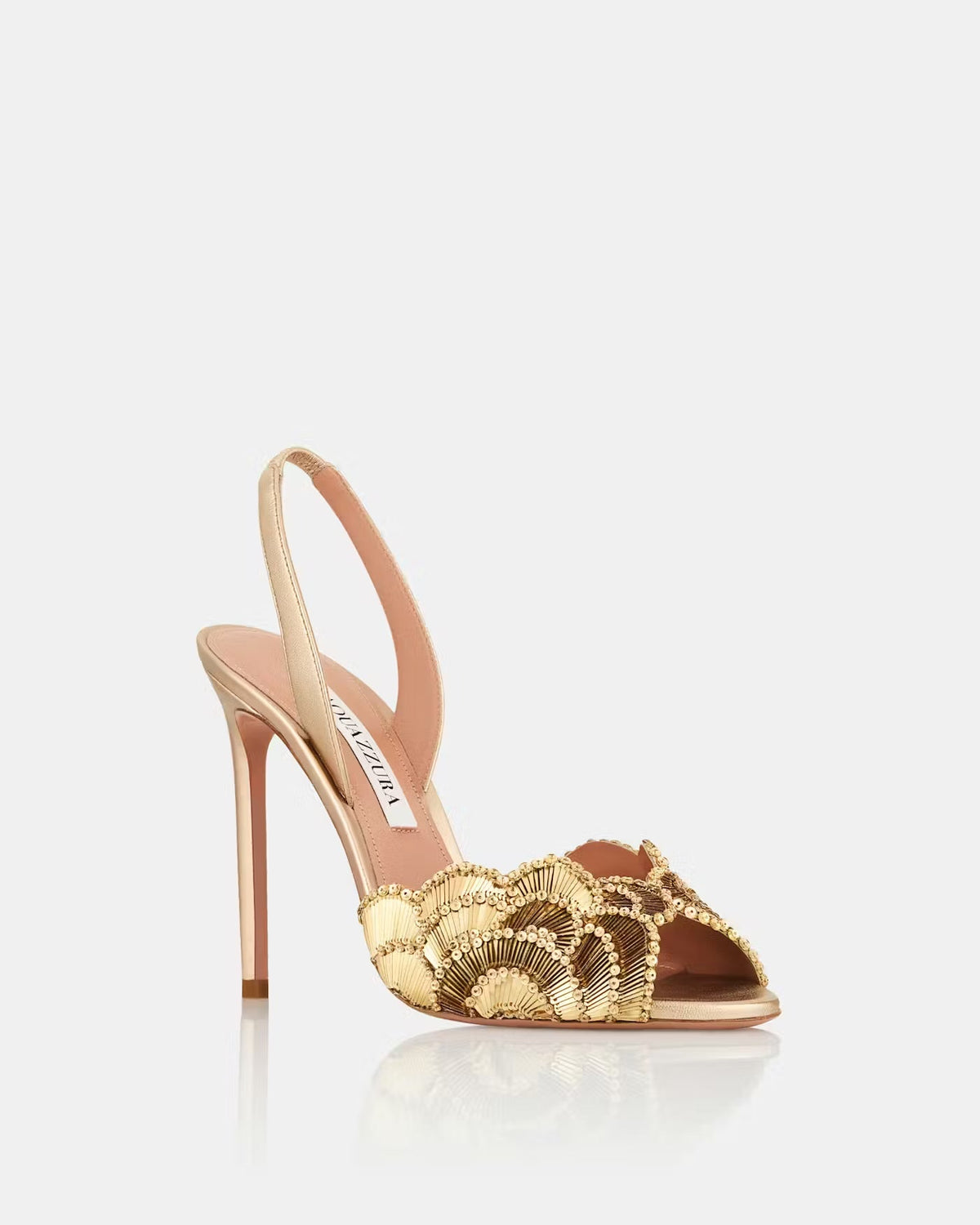AQUA RIEMEN HEELS GOLD