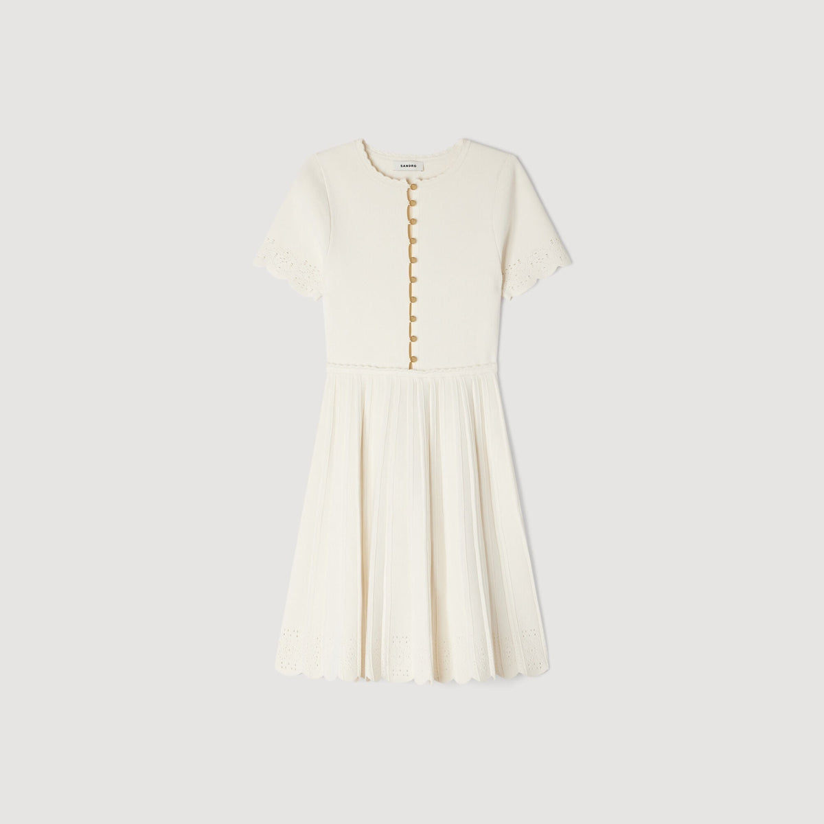 SANDRA KURZ POINTELLE STRICK KLEID