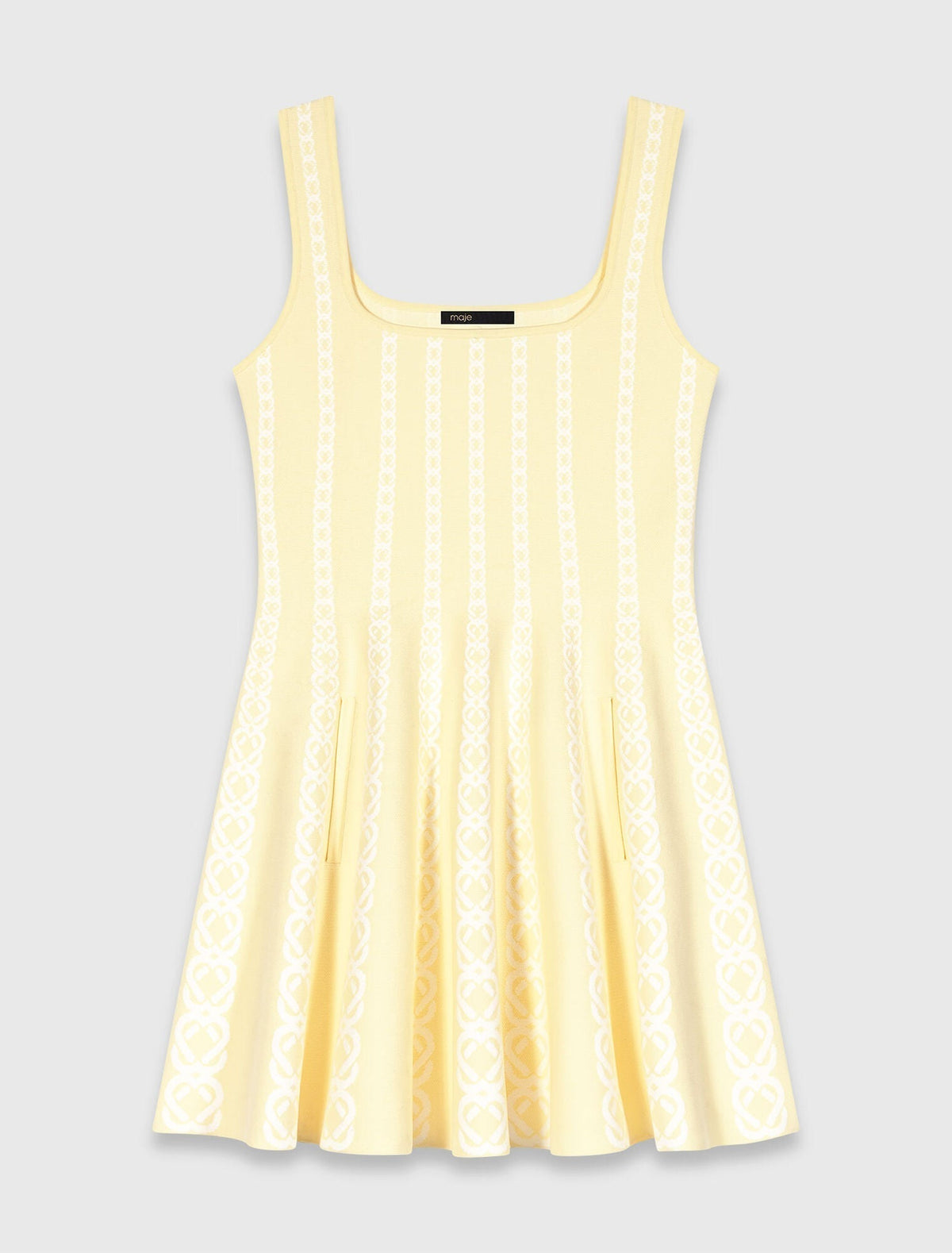 MAJE KLEID BUTTERGELB