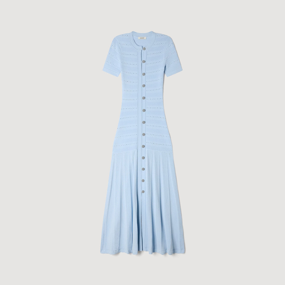 SANDRA LANG GESTRICKT KLEID BLAU