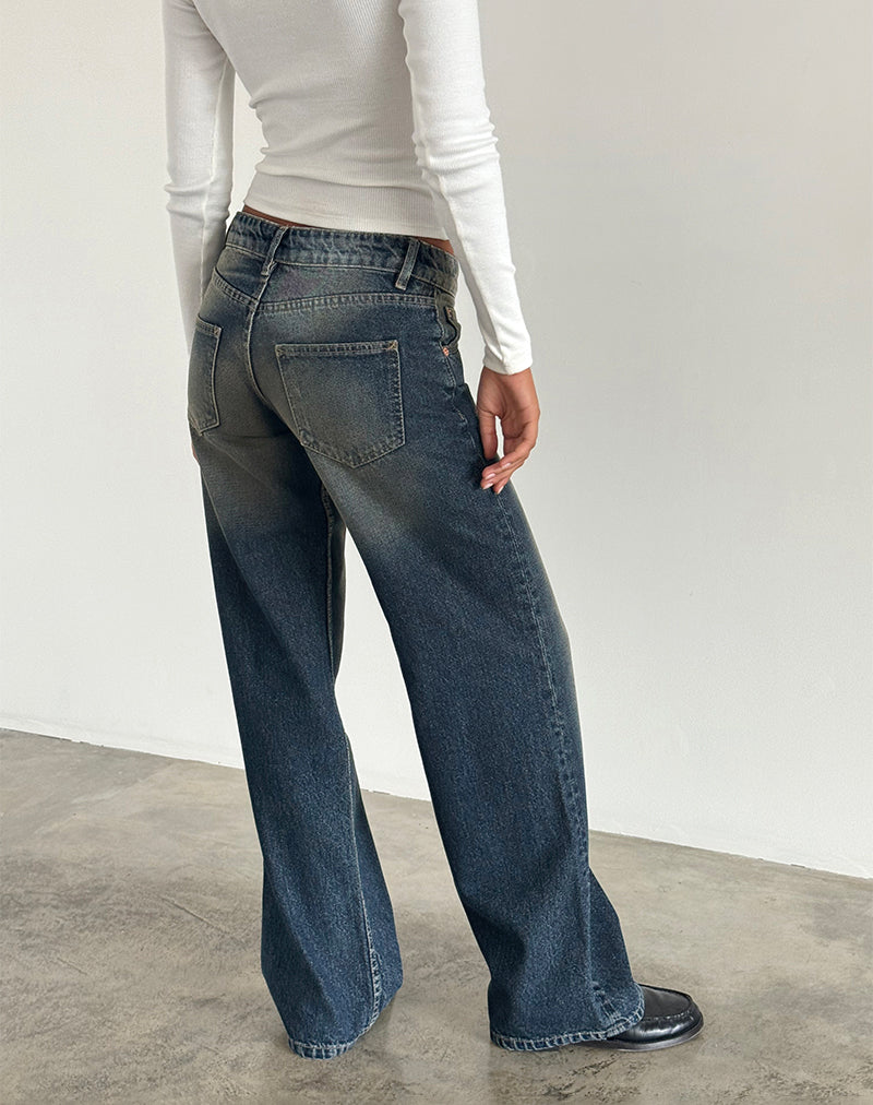BIA Jeans mit niedriger Taille